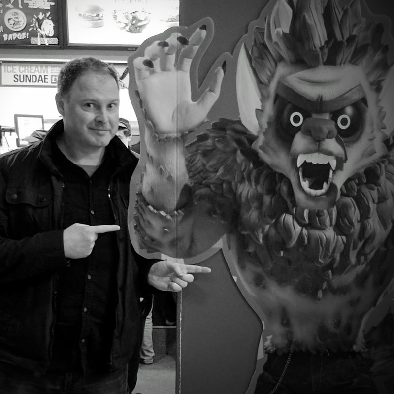 Gareth & the werewolf at Chessington